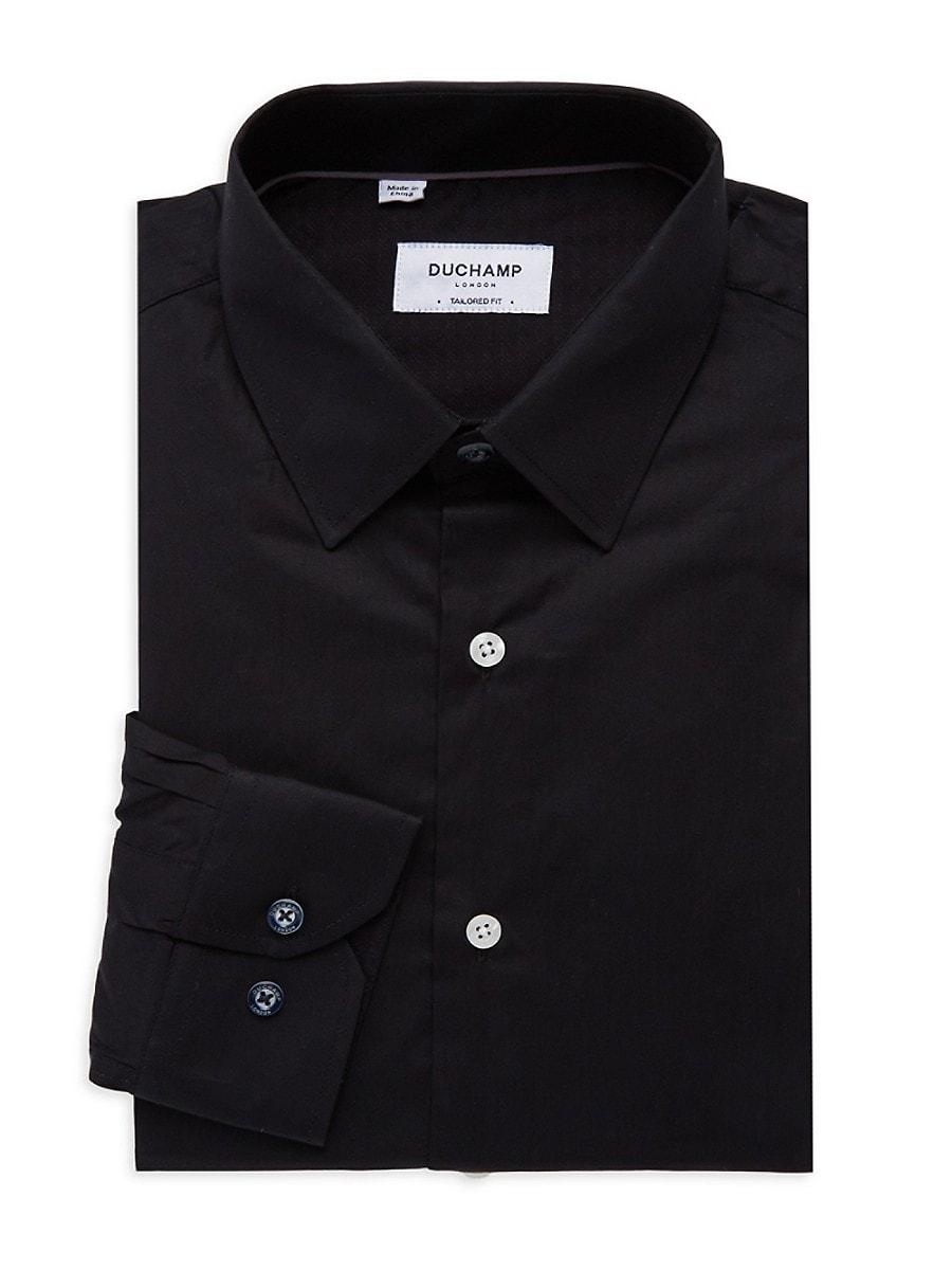 Duchamp Tailored-fit Dress Shirt in Black for Men | Lyst