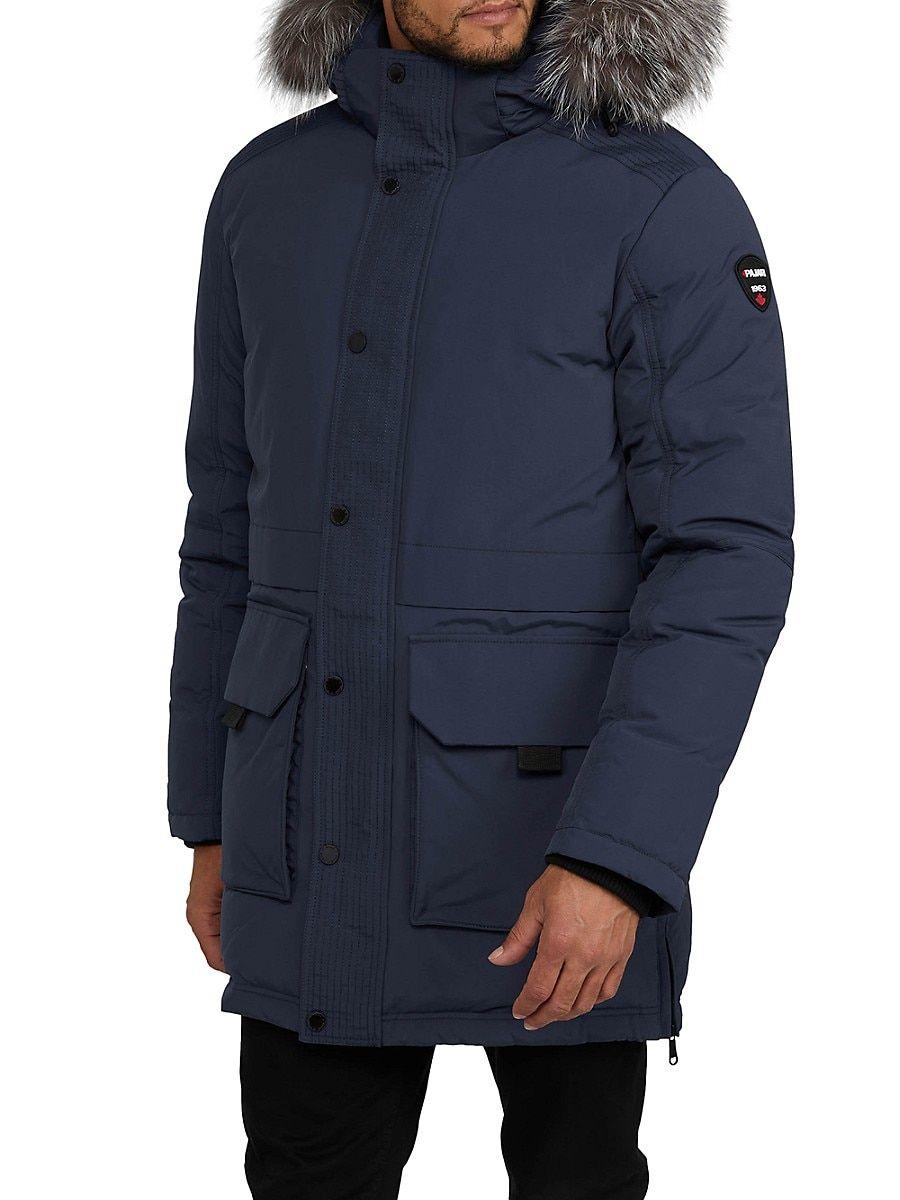 Pajar Parsenn Fox Fur-trim 2-in-1 Parka in Blue for Men | Lyst