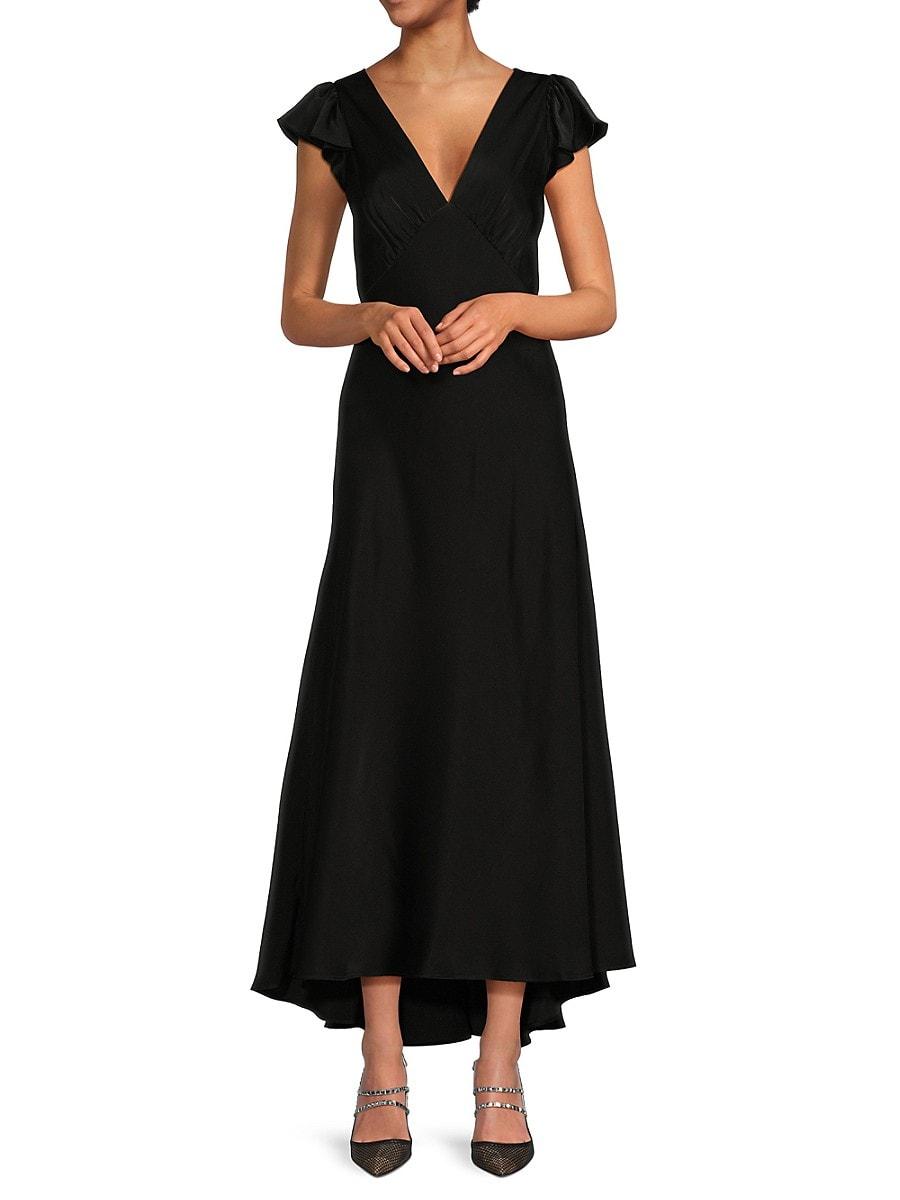 Calvin klein black maxi dress hot sale