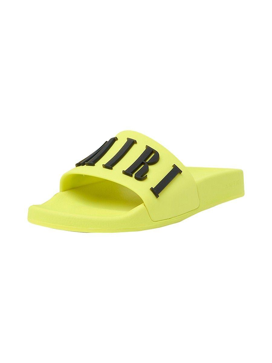 ★AMIRI★ ピンク MA Quad プールスライド amiri-Pink-Logo-Pool-Slides.jpeg