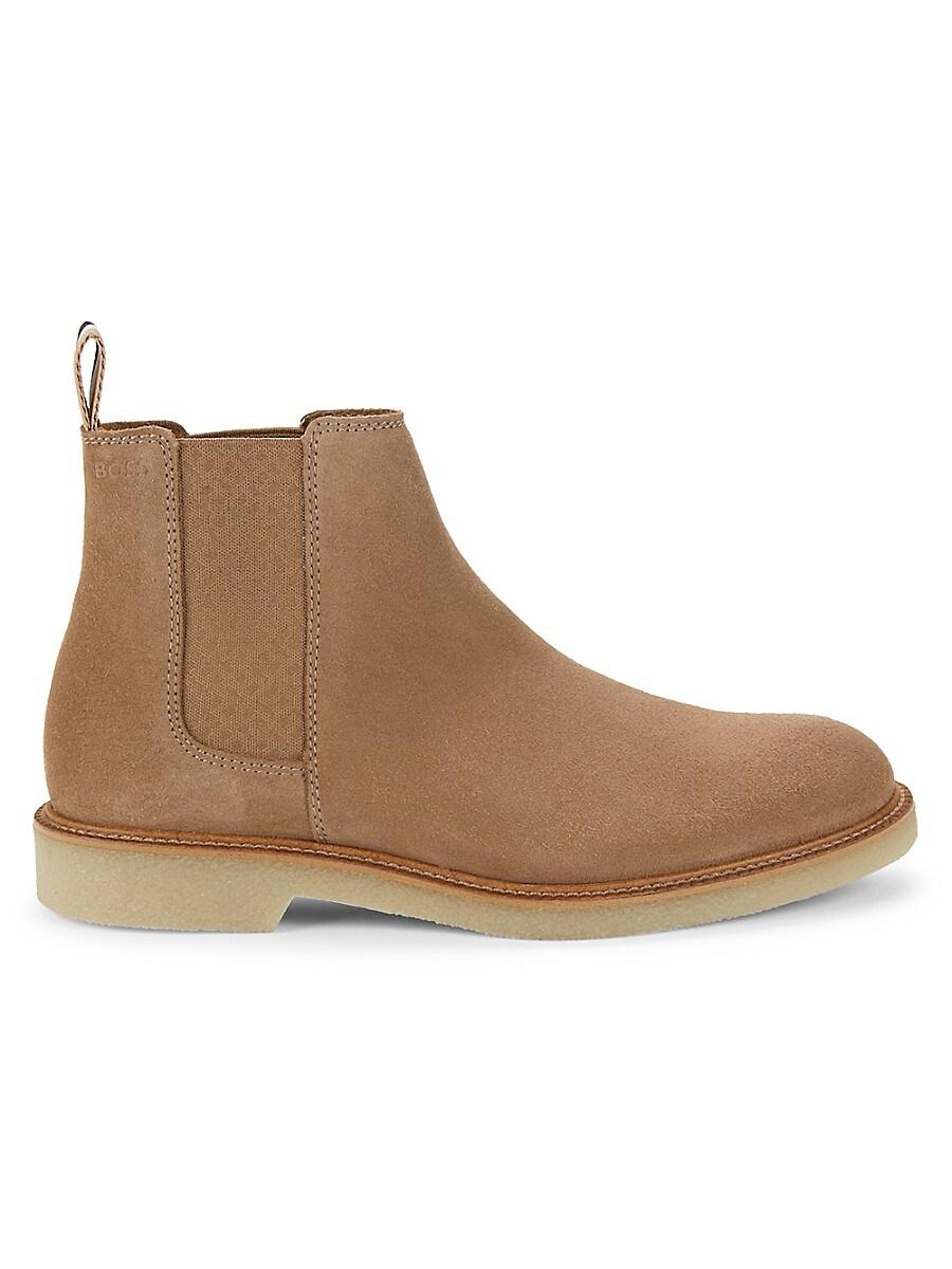 Light suede chelsea clearance boots