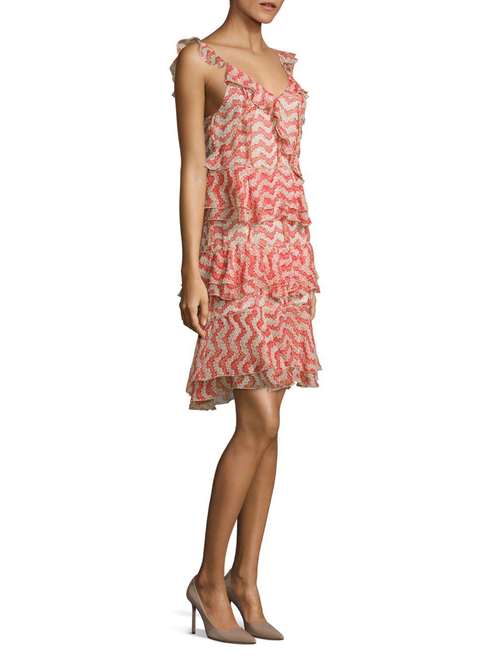 red silk strappy dress