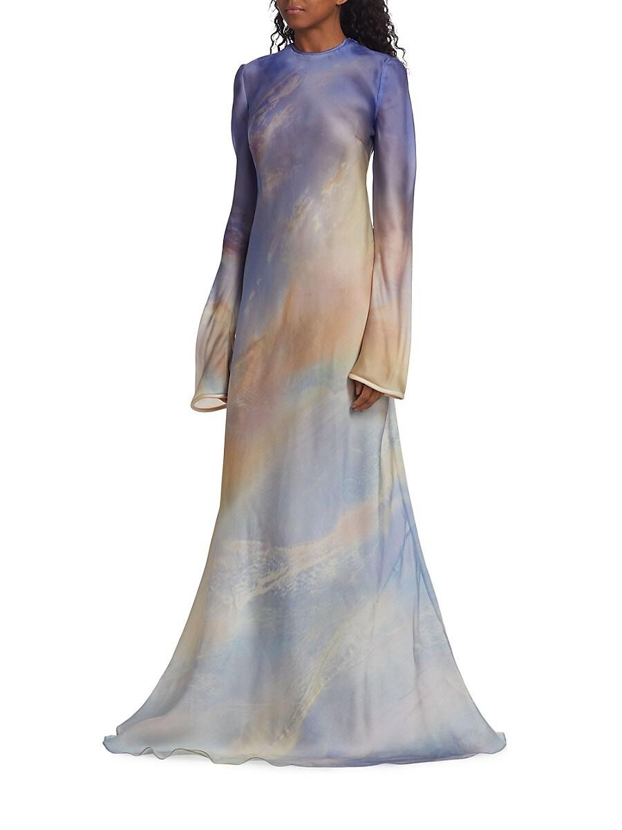 Zimmermann Tama Silk Slip Gown | Lyst