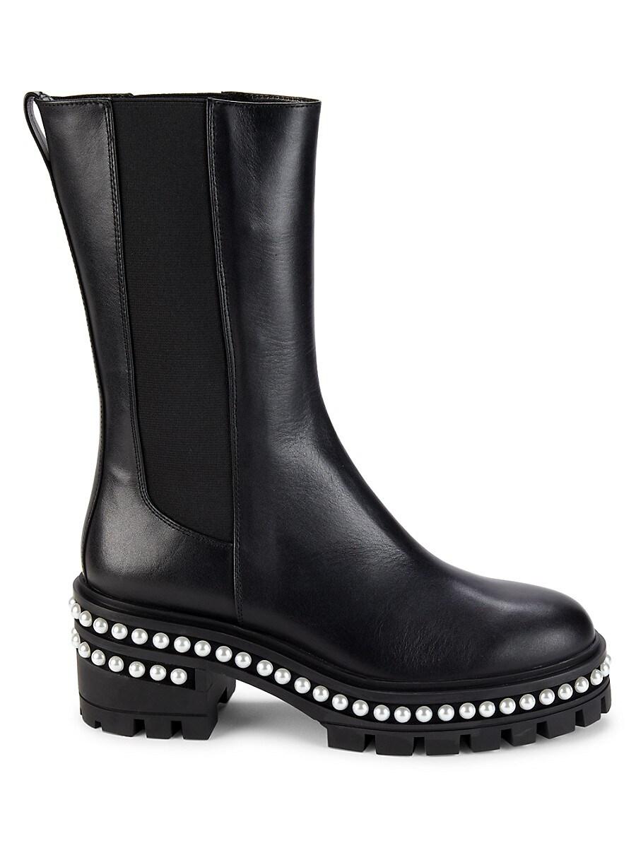 Studded trim cheap chelsea boots