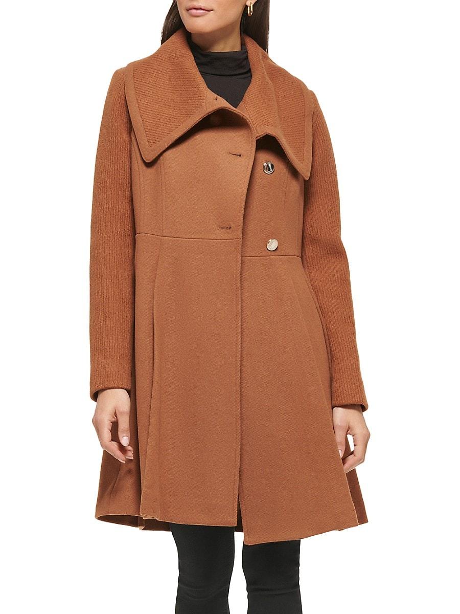 Guess fit and flare wool coat new arrivals