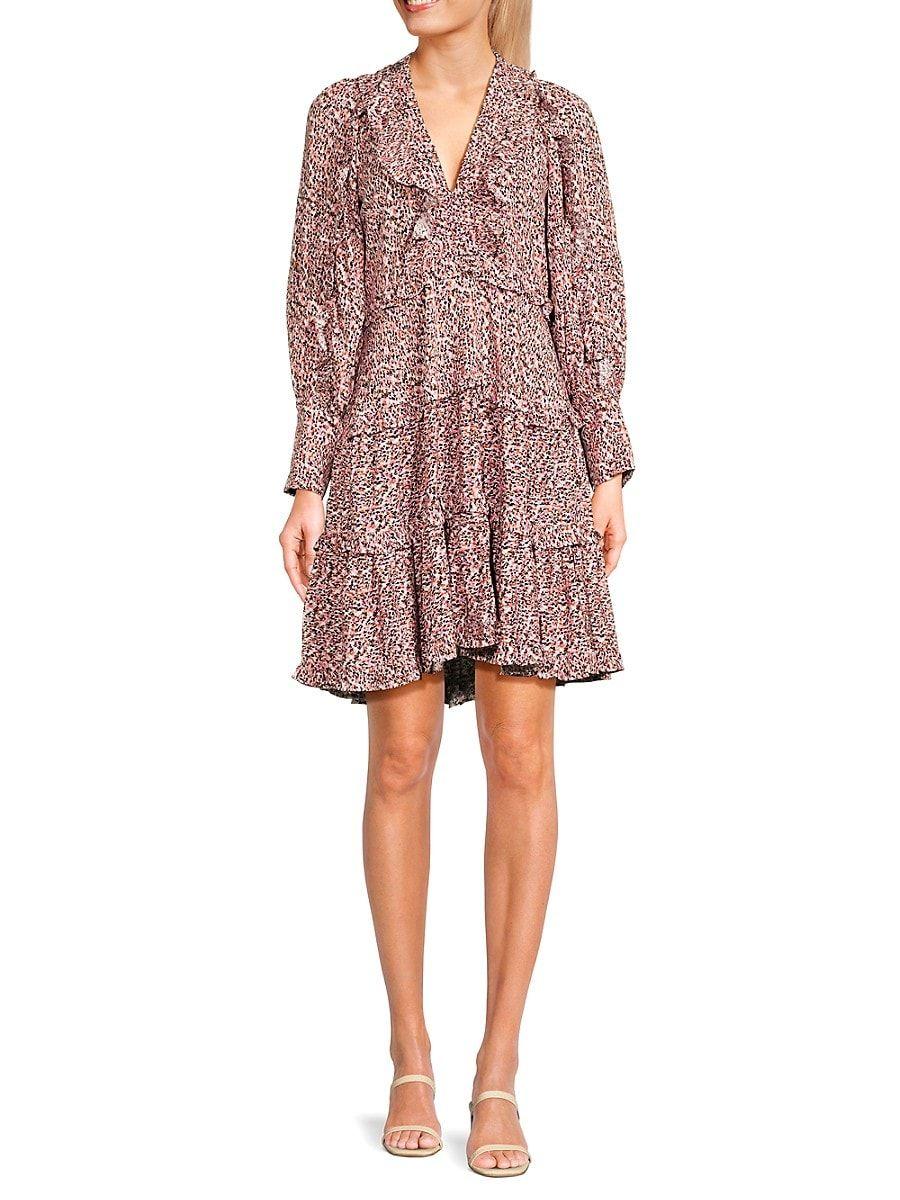 Vero moda ruffle wrap cheap dress