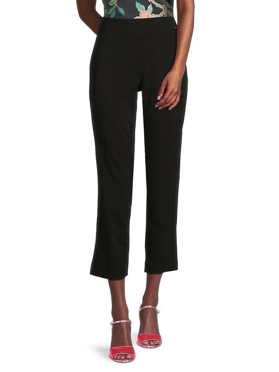 Tahari Crop Straight Leg Pants in Black Lyst UK