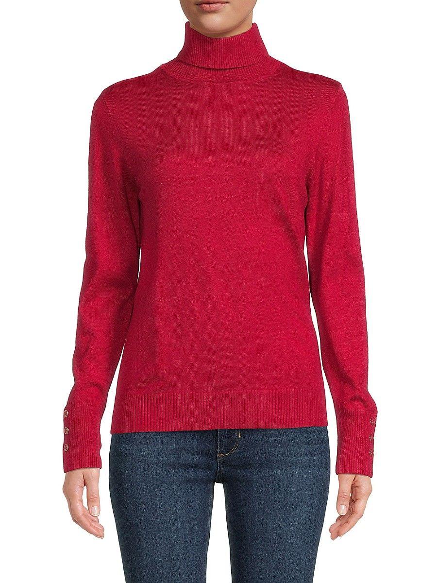 Joseph A Turtleneck Sweater in Red | Lyst