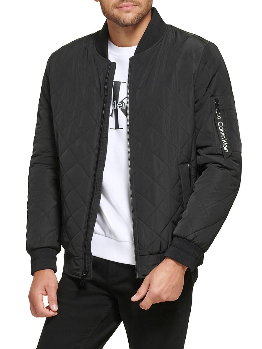 black calvin klein bomber jacket