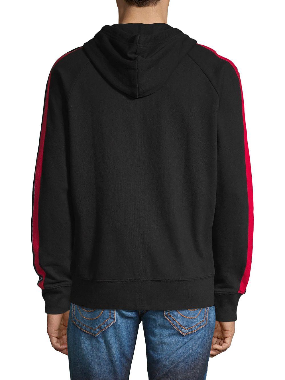 True Religion Cotton Logo Zipup Hoodie in Black for Men Lyst