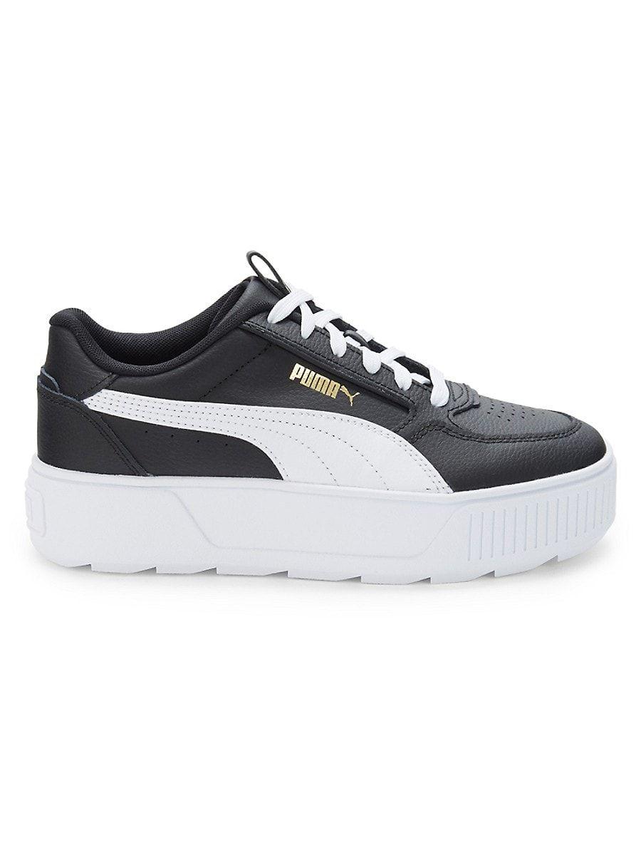 PUMA Karmen Leather Platform Sneakers in |