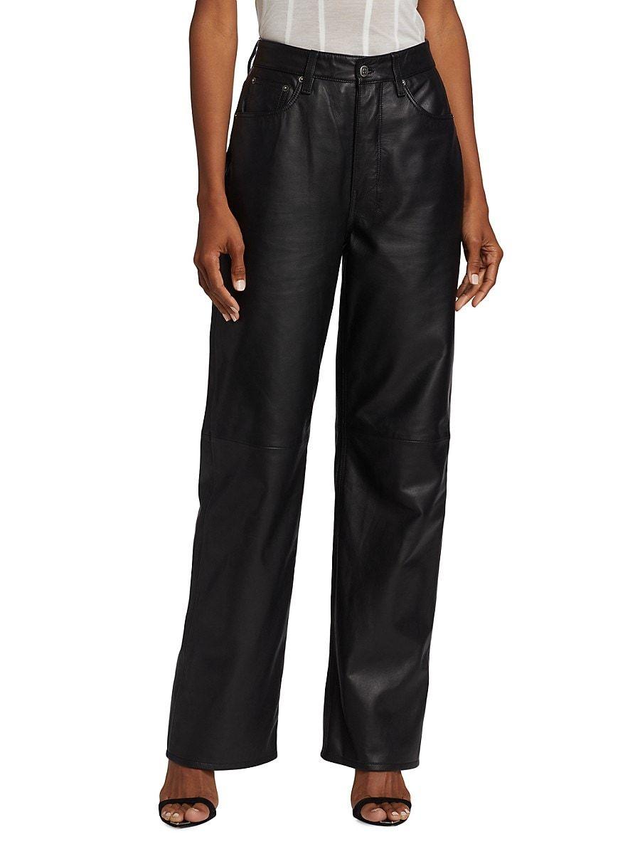 Ksubi Crossin Leather Pants in Black | Lyst