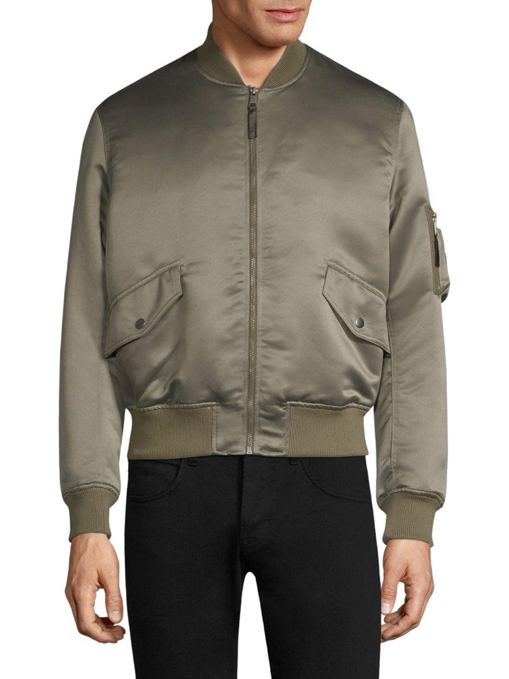 The Kooples Satin Bomber Jacket for Men | Lyst