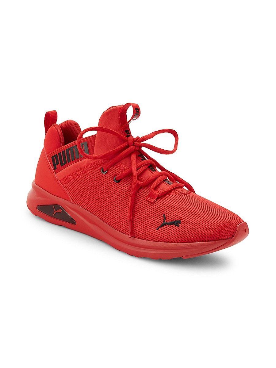 PUMA Enzo 2 Uncaged Logo Sneakers in Red for Men | Lyst