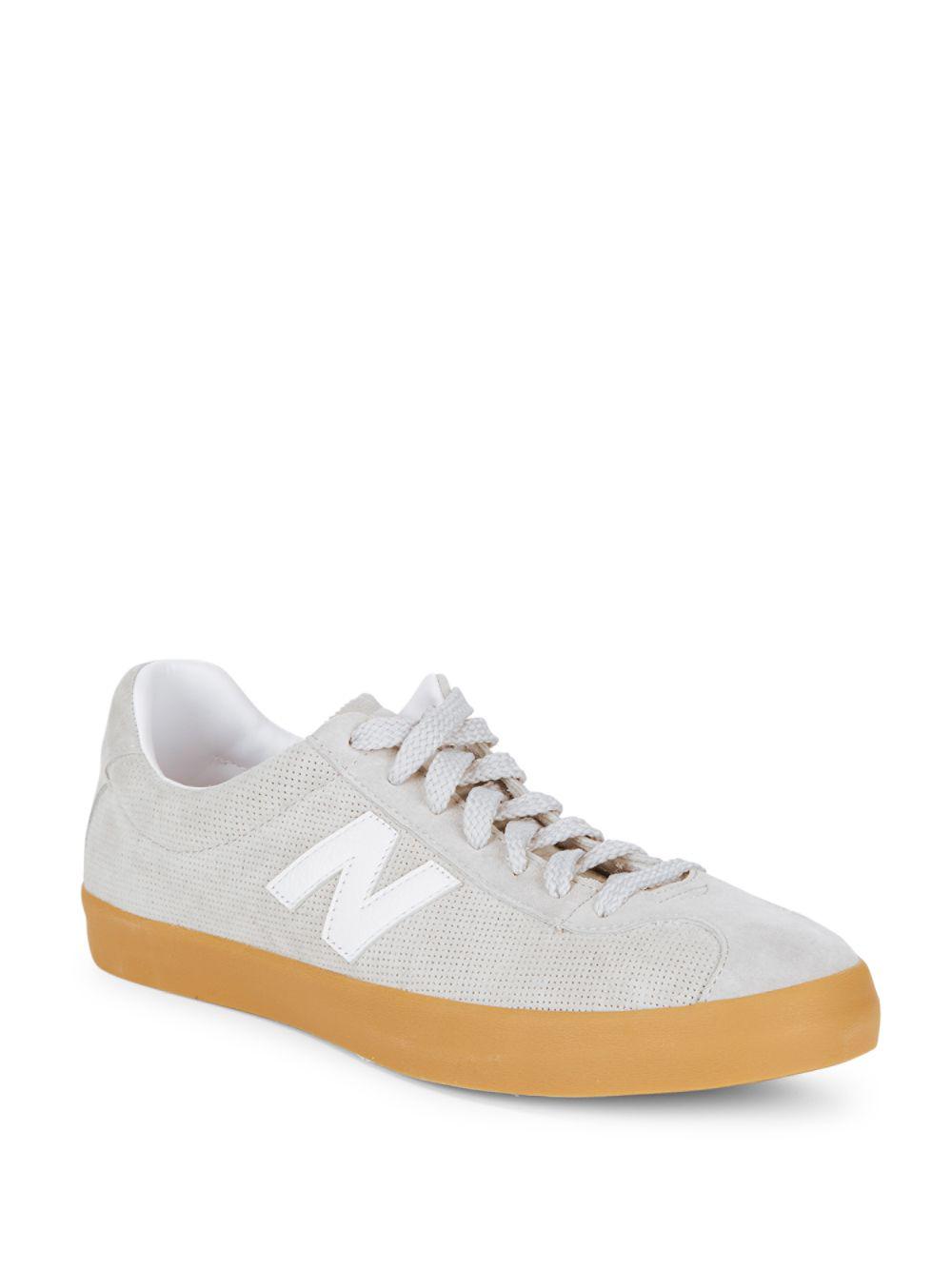New Balance Tempus Suede Gum Sole Sneakers in Gray | Lyst