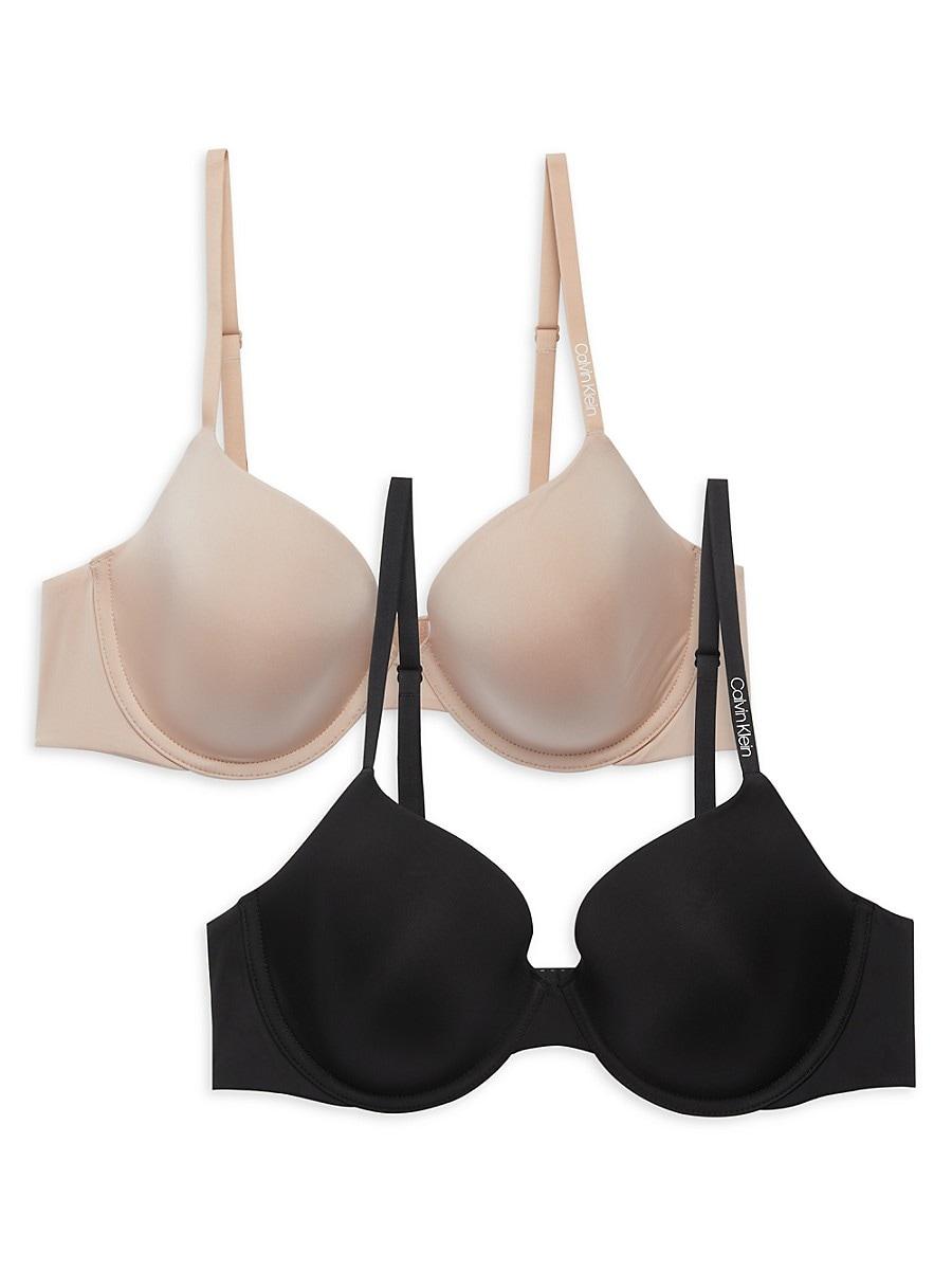 Calvin Klein 2-pack T-shirt Bra Set in Black