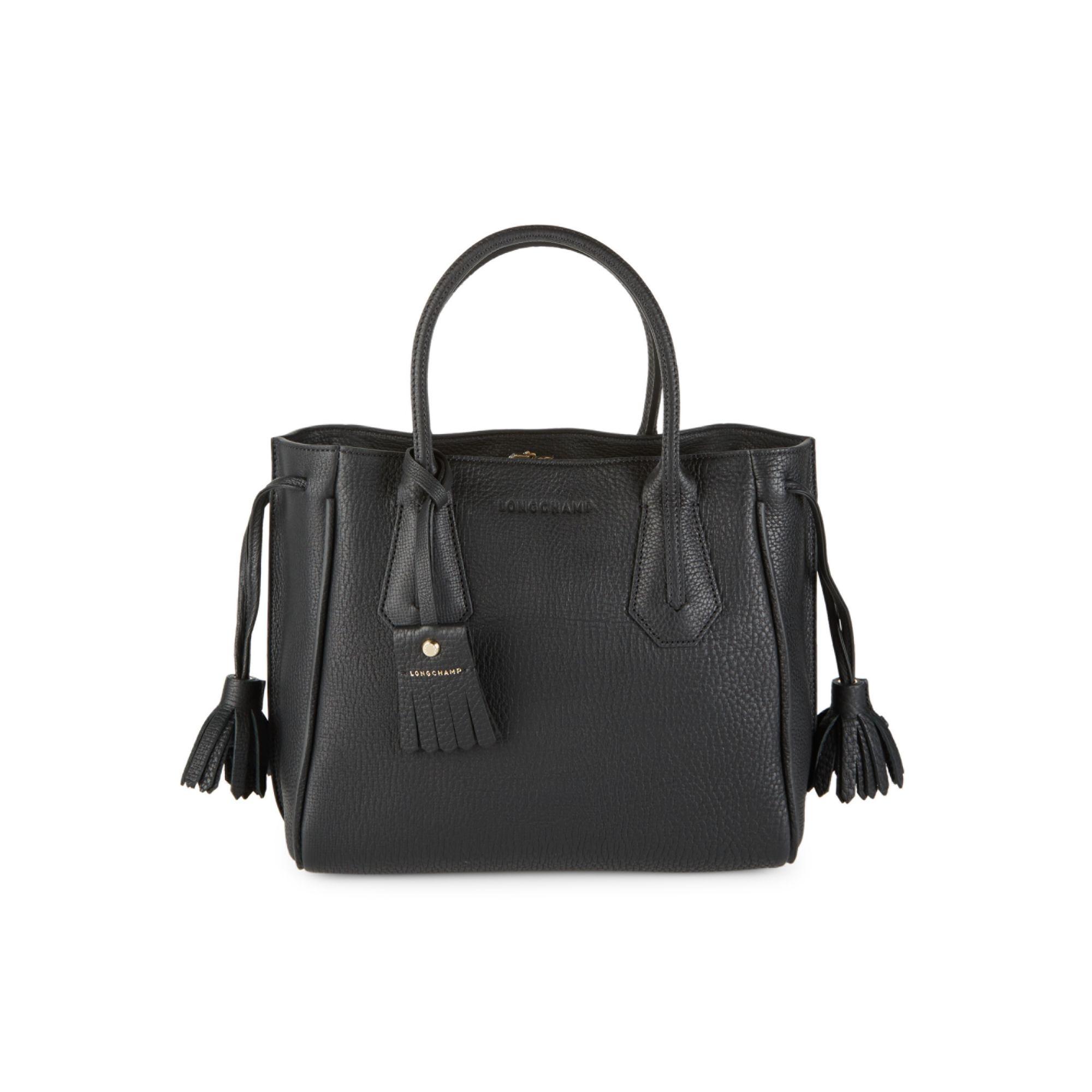 Longchamp Small Penelope Leather Tote in Black Lyst