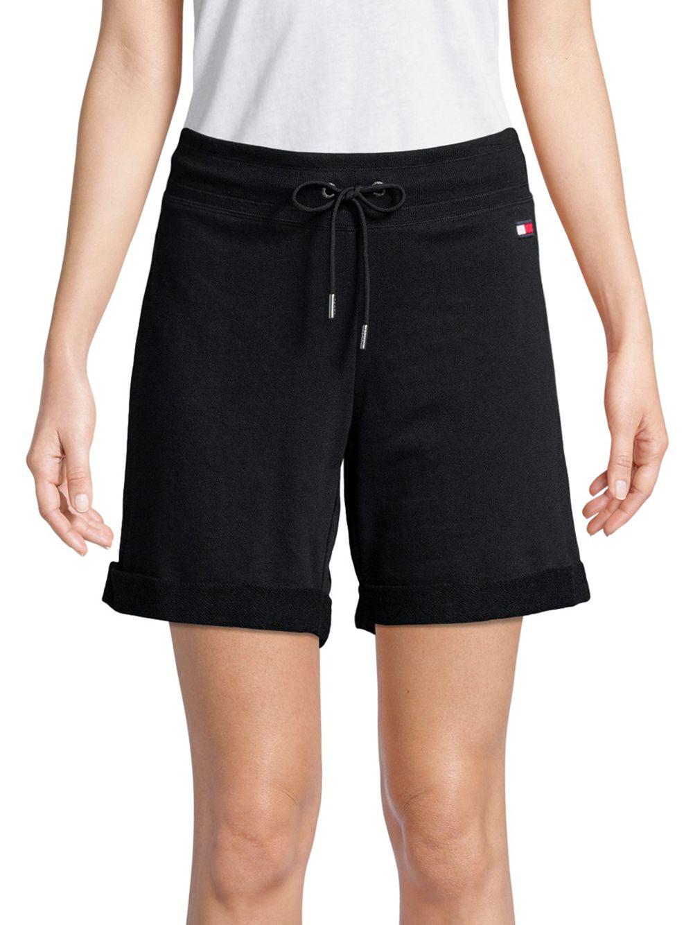 drawstring jogger shorts