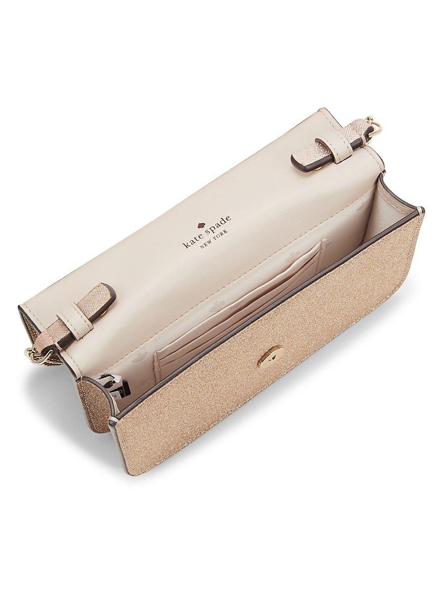 Kate Spade Glitter Crossbody Bag in Natural Lyst