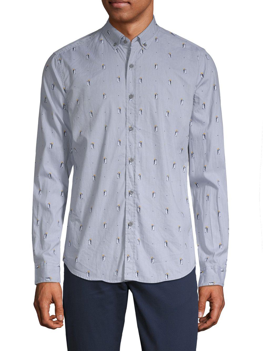 Penguin pattern shirt Clearance