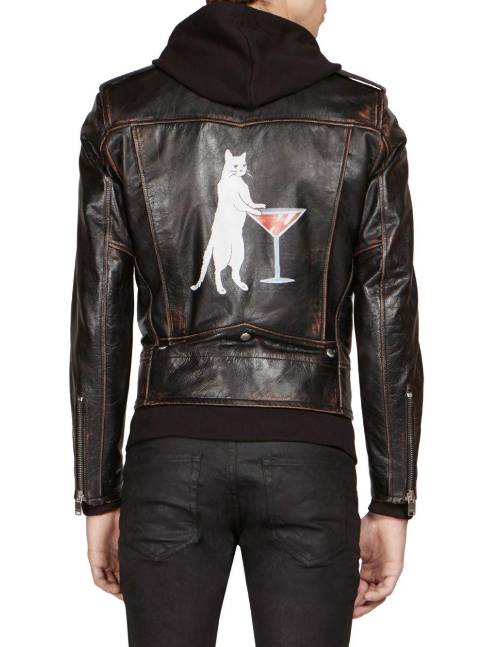 cat leather jacket
