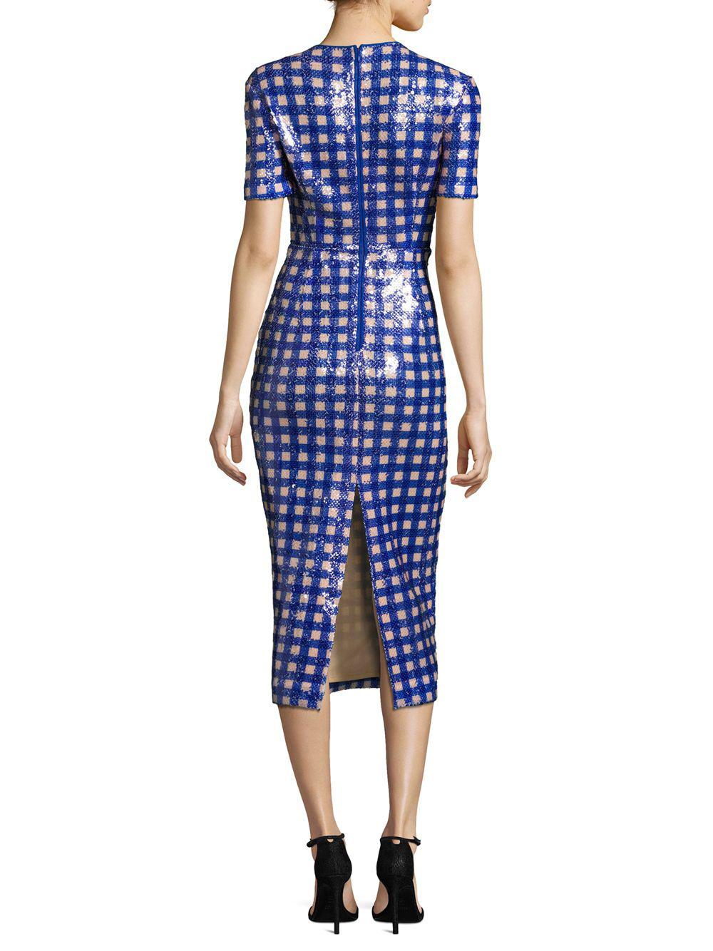 Diane von furstenberg gingham dress sale