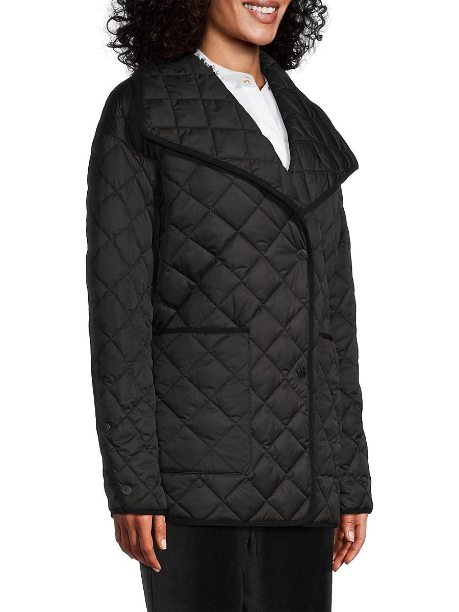 Donna karan down clearance coat quilted jacket