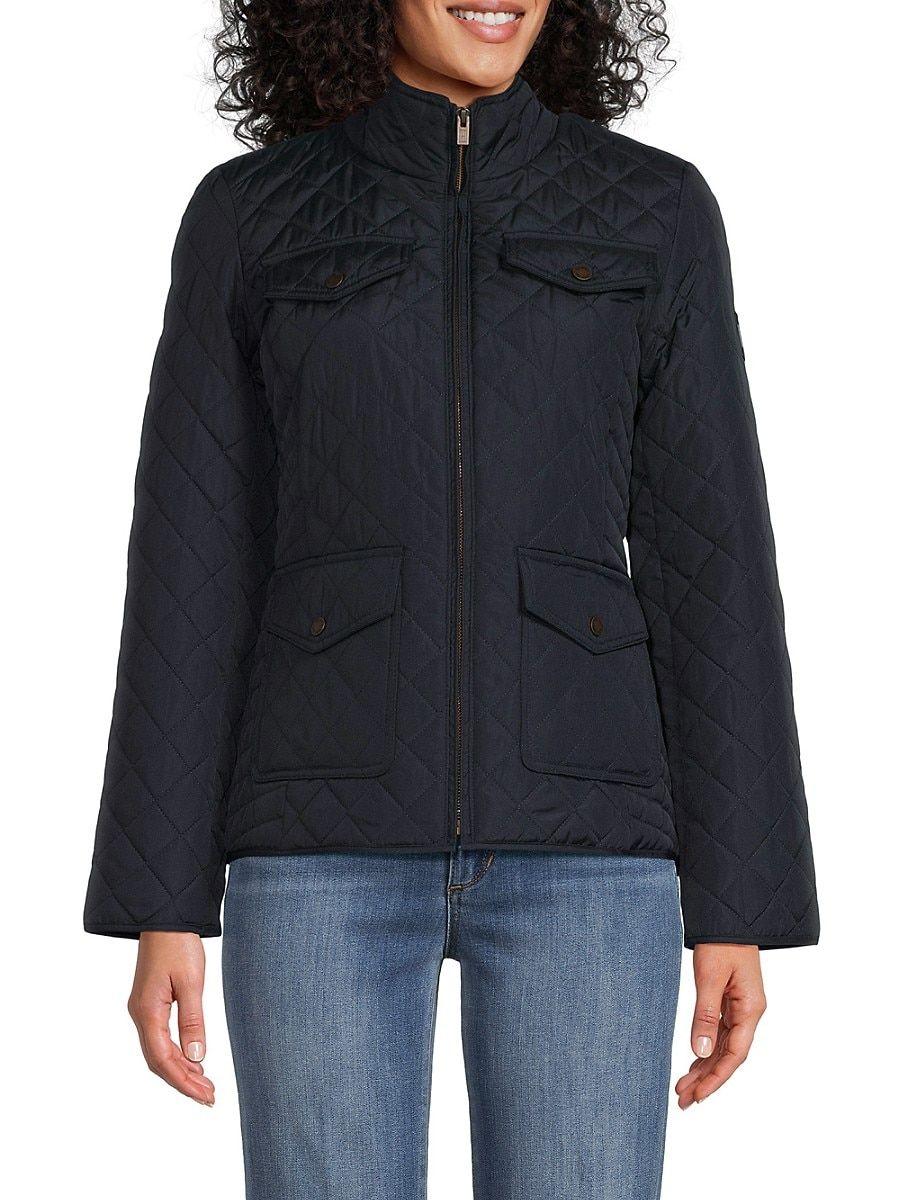 Tommy hilfiger black quilted cheap jacket