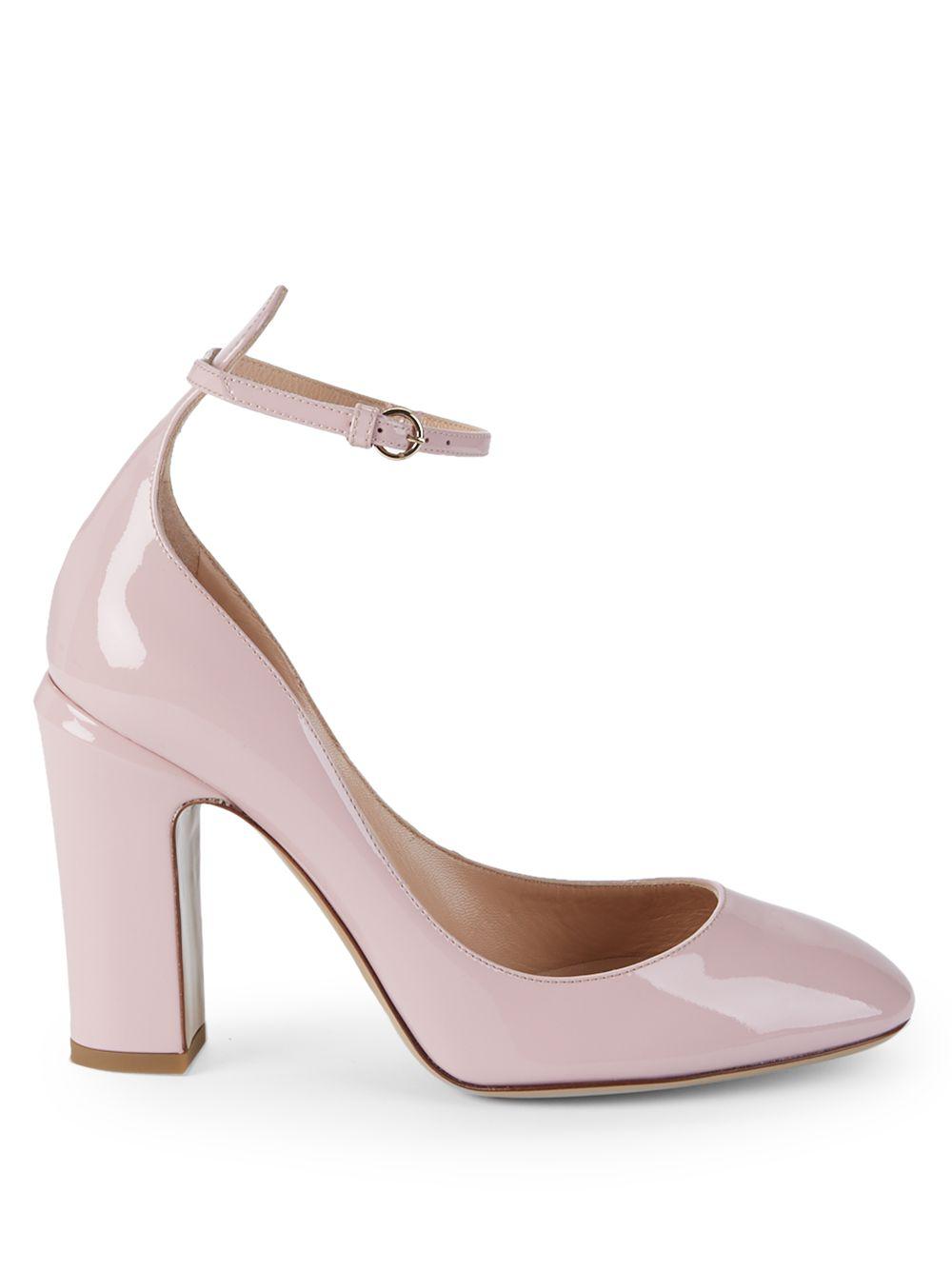 Valentino Tango Patent Leather Pumps in Light Pink (Pink) - Lyst