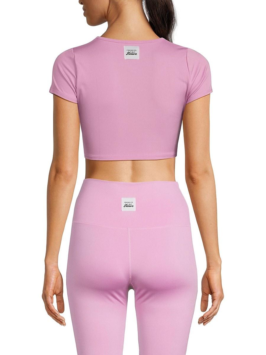 Zippy Crop Top - Baby Pink