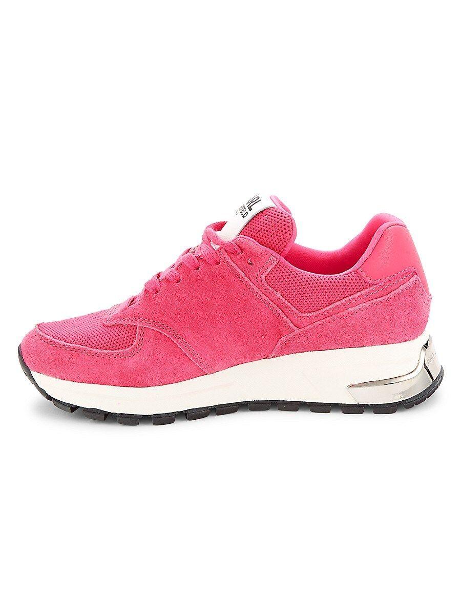 Karl Lagerfeld Mayu Appliqué Mesh Running Sneakers in Pink | Lyst