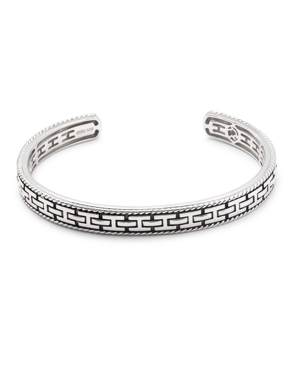 Effy .925 Sterling Silver Bangle Bracelet in Metallic - Lyst