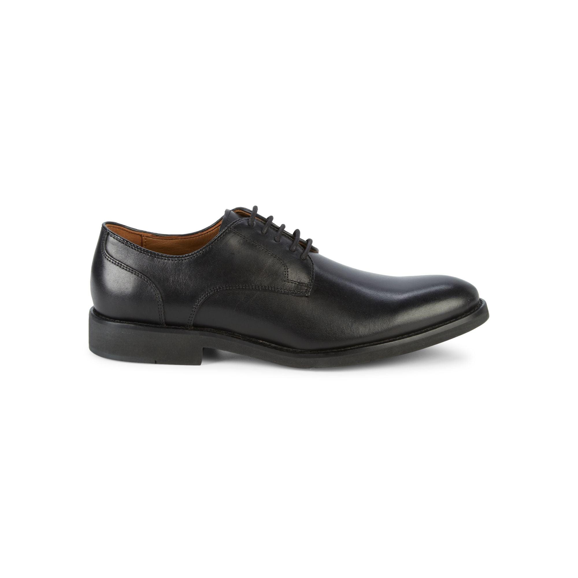 johnston & murphy sanborn black cap toe derbys