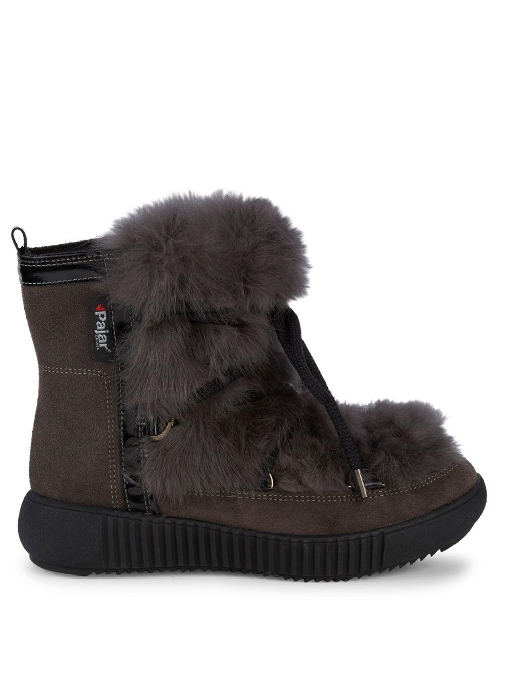 Pajar Amy Fauxfur Boots in Grey (Gray) Lyst
