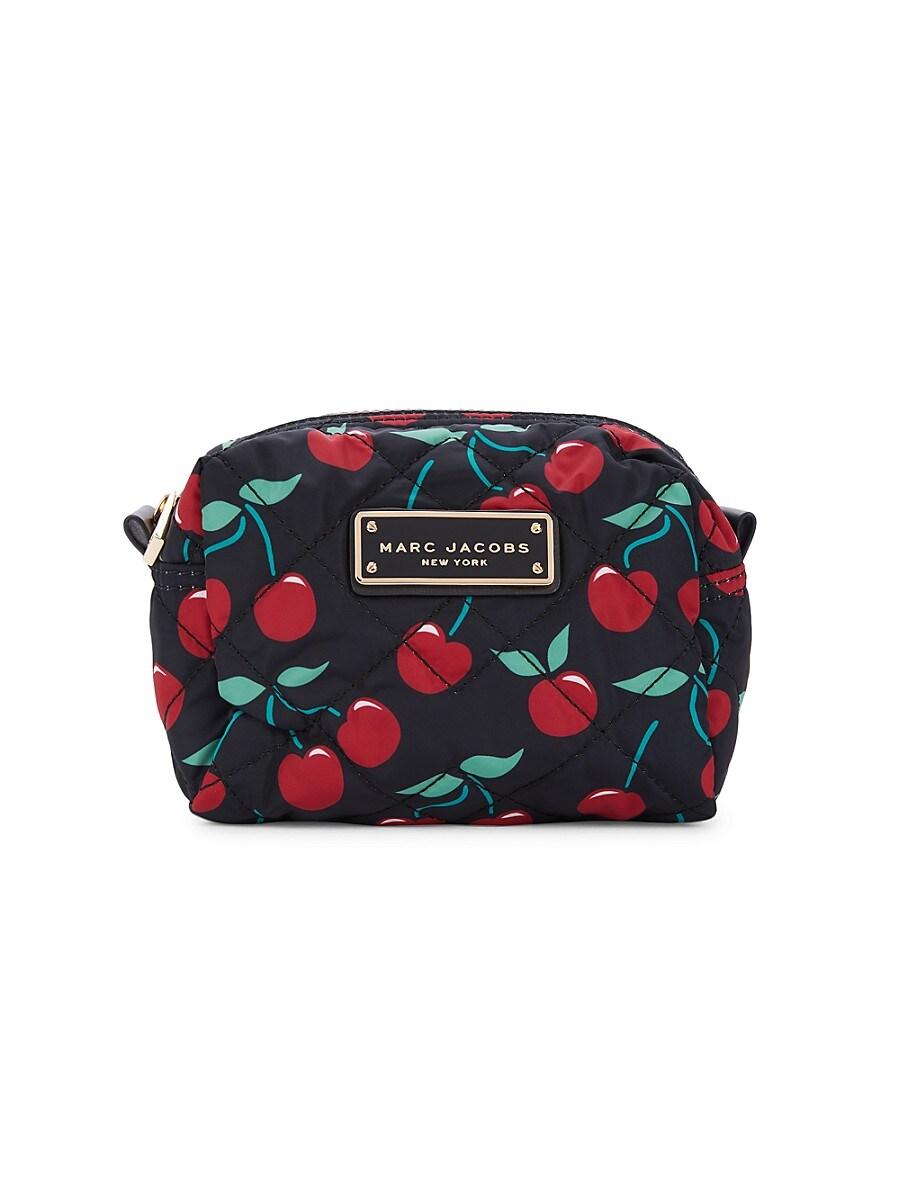 Marc Jacobs Synthetic Large Print Quilted Cosmetic Bag in Black 