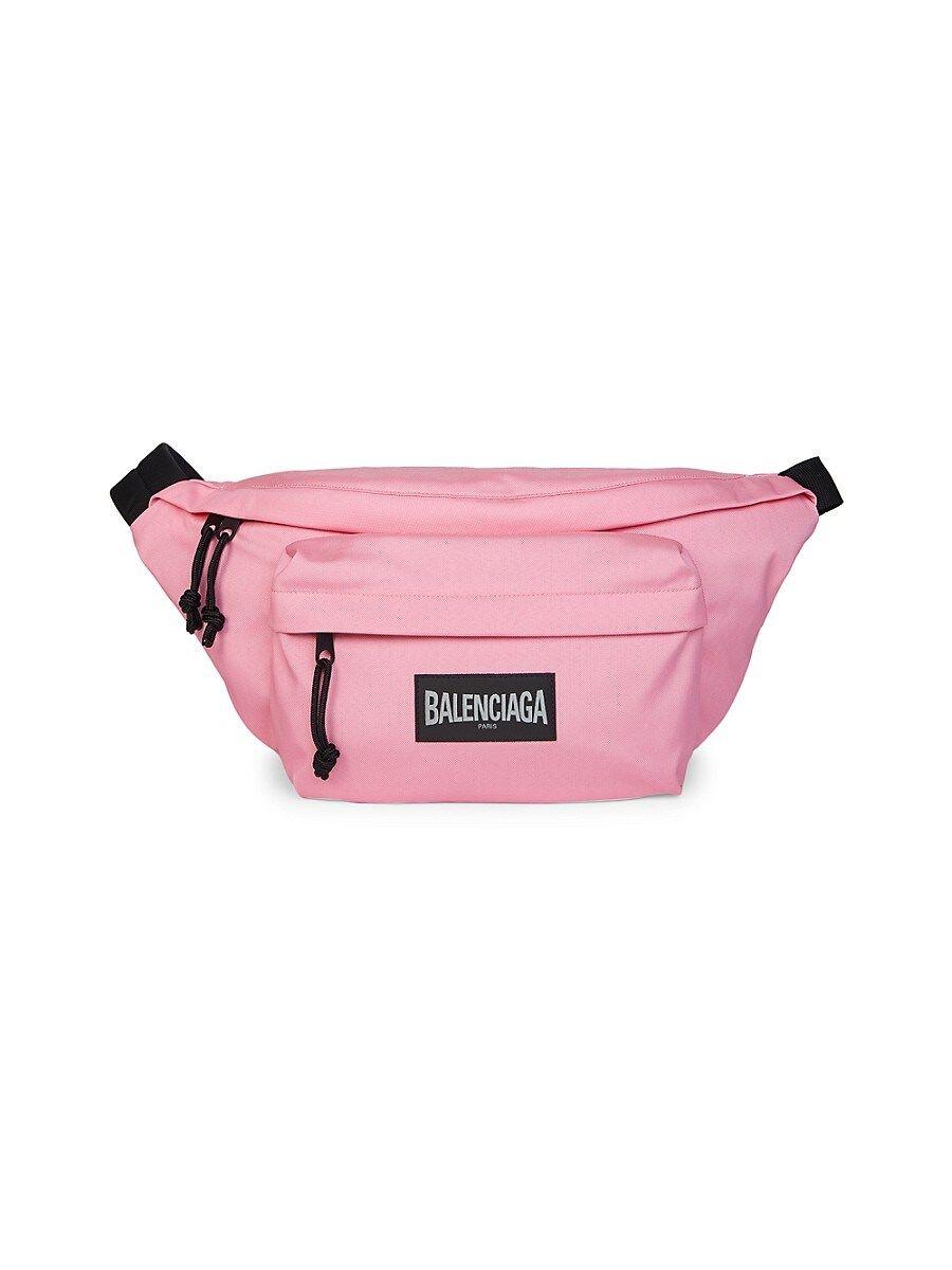 Balenciaga Oversized Logo Belt Bag in Pink for Men | Lyst