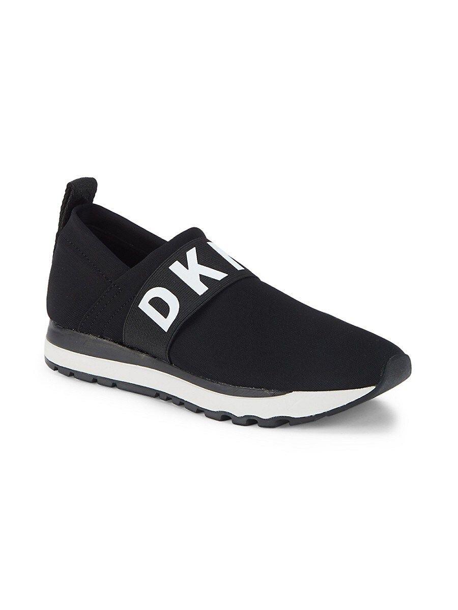 DKNY Synthetic Adelia Slip On Sneakers in Black White (Black) | Lyst