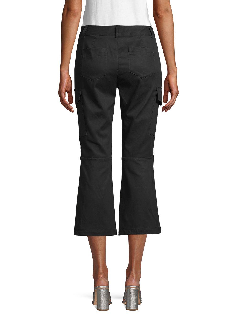 Laundry by Shelli Segal Cotton Classic Cropped Pants in Black - Lyst