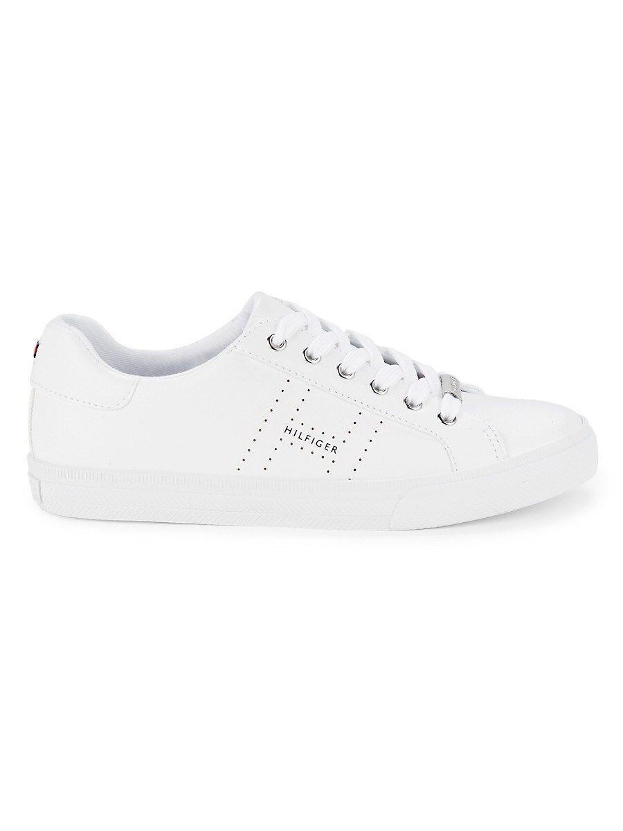 Tommy Hilfiger Lustern Round Toe Sneakers in White | Lyst