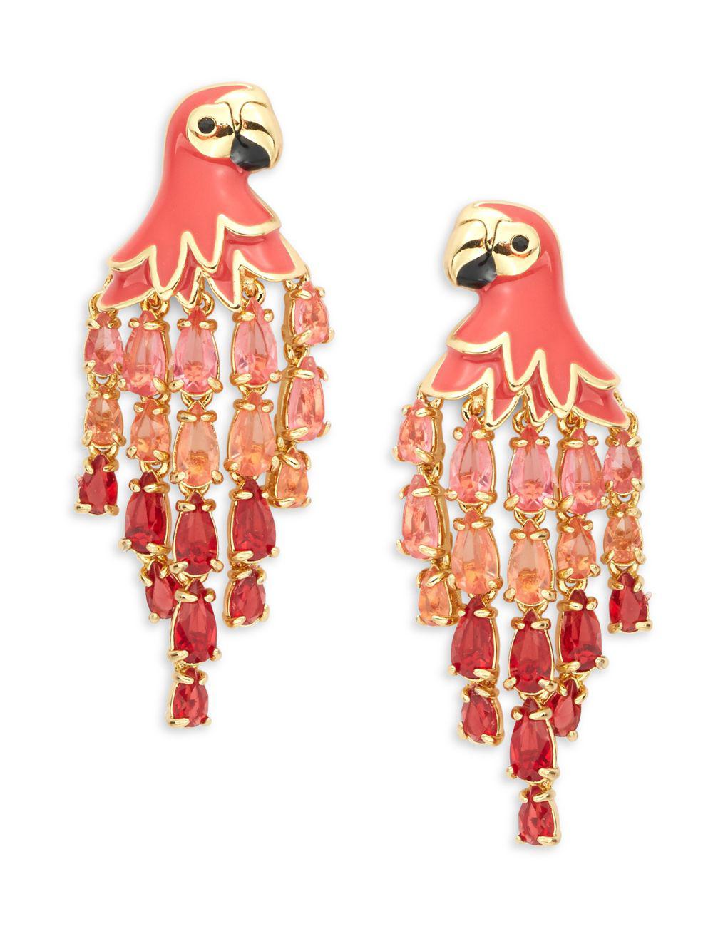 Kate Spade Parrot Statement Earrings in Pink Lyst