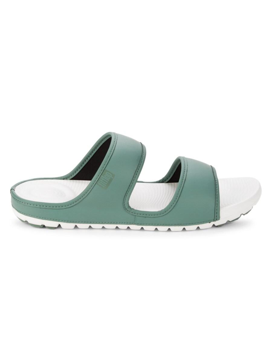 Fitflop Men's Lido Double-strap Slides - Duck Green - Size 12 Sandals for  Men | Lyst