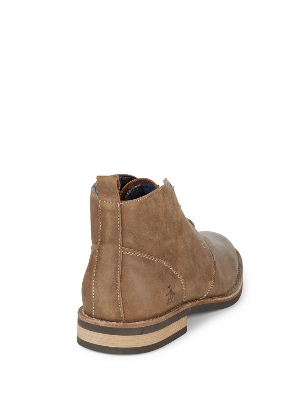 brown penguin boots