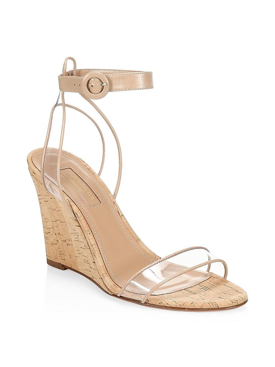Aquazzura Minimalist Pvc \u0026 Leather Cork 