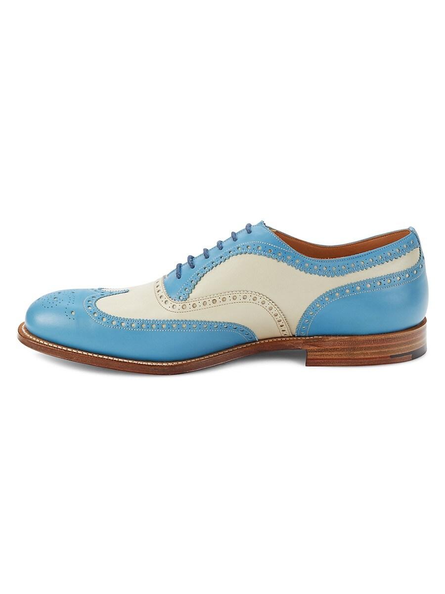 Church s Colorblock Leather Brogues in Blue for Men Lyst UK