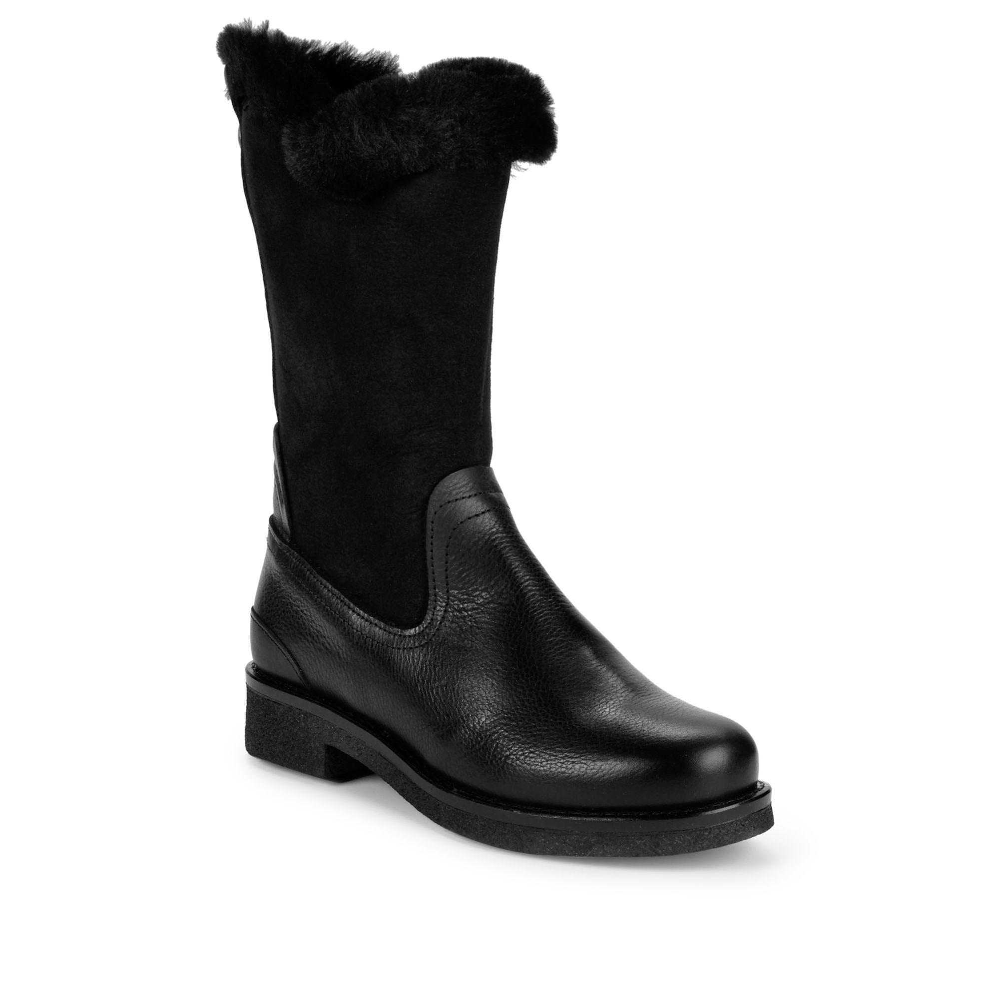 pajar ceria genuine shearling trimmed waterproof boot