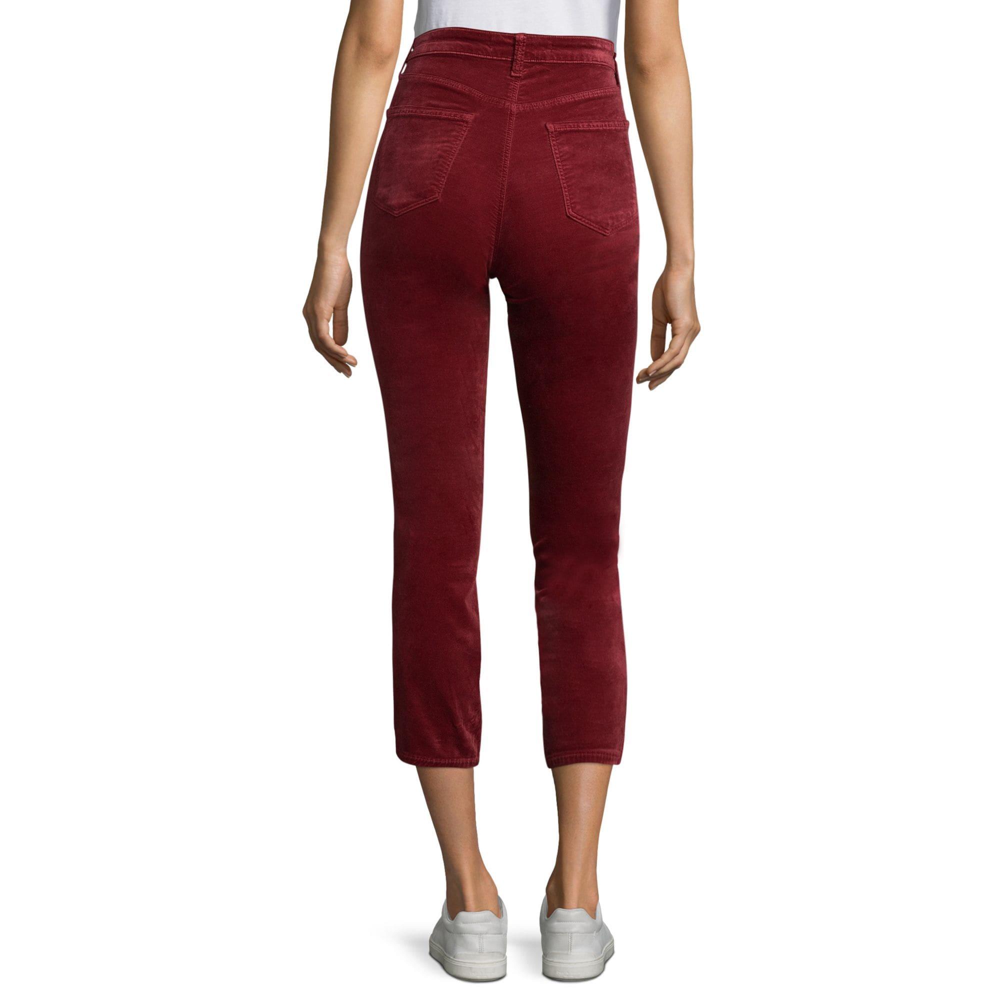 j brand velvet pants