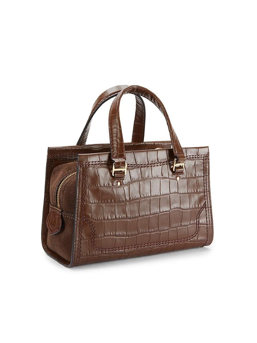 Women's Embossed Leather Satchel