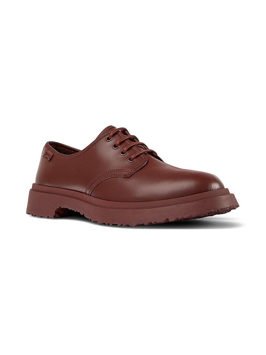 Camper Walden Chunky Leather Derby Shoes in Red for Men | Lyst