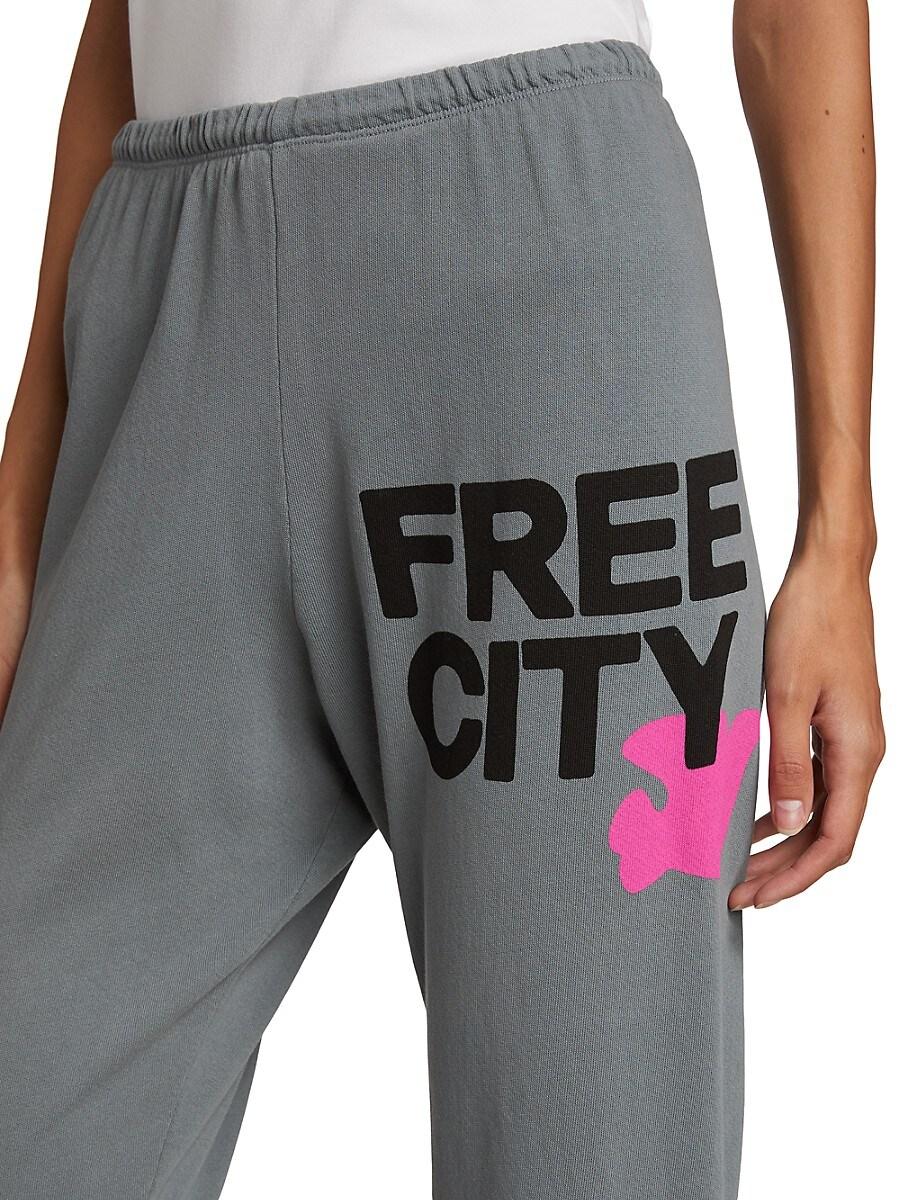 Freecity Logo Sweatpants in Pink Lyst UK