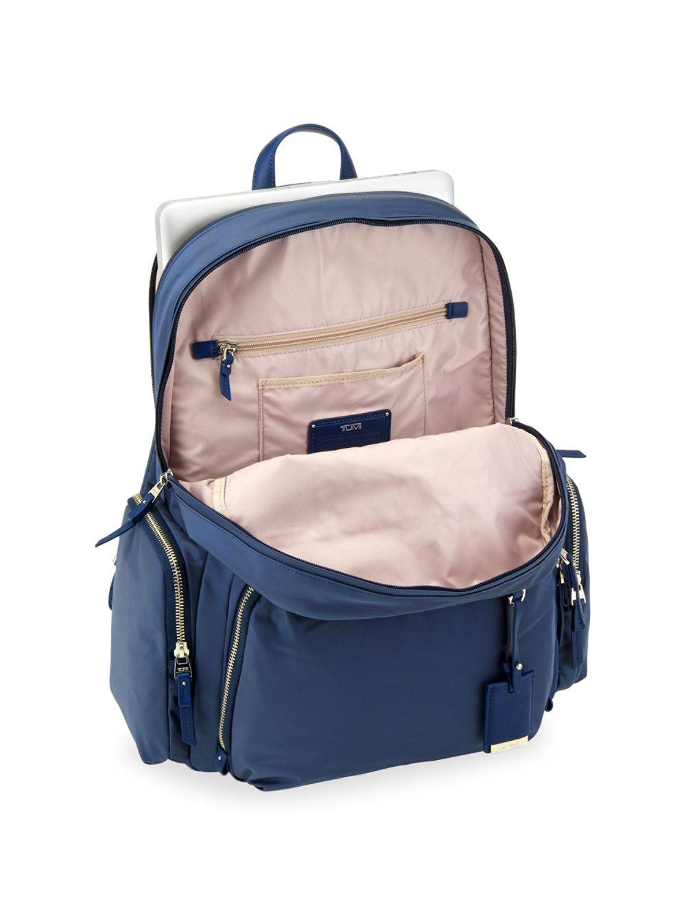 Tumi Leather Voyageur Calais Backpack in Black - Lyst